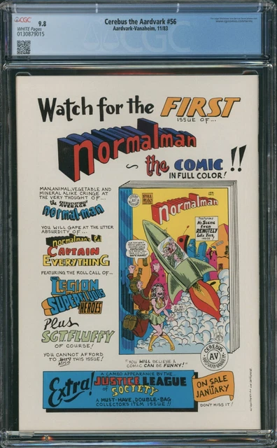 Cerebus the Aardvark #56 (Aardvark-Vanaheim, 1983) CGC 9.8 Dave Sim - Wolveroach 2