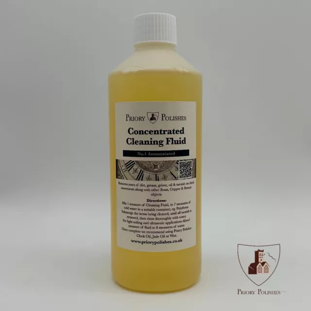 NO 1 - CLOCK CLEANING CONCENTRATE SOLUTION / BRASS CLEANER 500ml