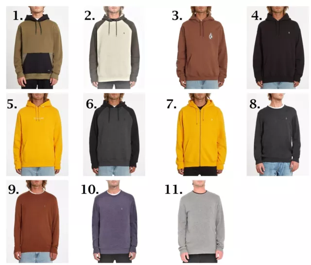 Volcom Fleece Hoody and crew neck sweater selection.