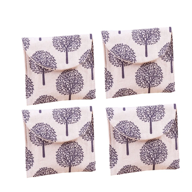 4 PCs Bindenbeutel Für Die Periode Mini-Nassbeutel Tante Handtuch