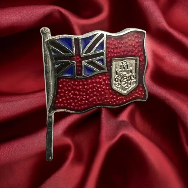 UNITED KINGDOM UNION JACK BRITISH COLONY FLAG INSIGNIA Vintage LAPEL ...