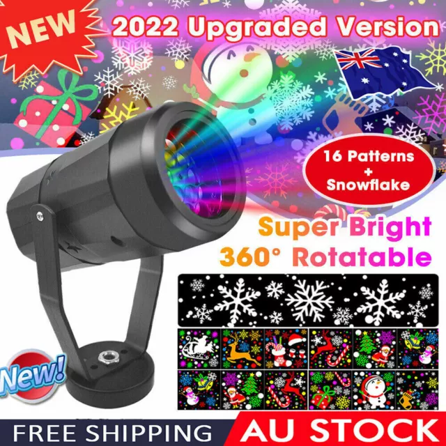 Christmas Projector Light Indoor LED Laser Landscape Move Lamp New Year CF