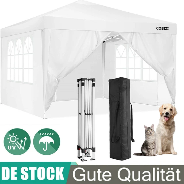 Falt Pavillon Partyzelt WASSERDICHT Pavillion Gartenzelt Dachmaß 3x3 m oder 05