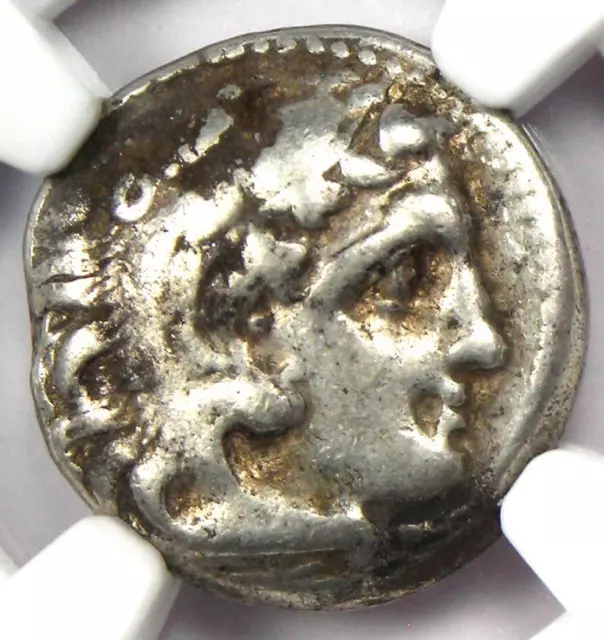 Macedon Philip III Alexander the Great AR Drachm Coin 323-317 BC - NGC VF