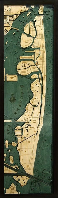 Carte Topographique De L'Écosse En Bois Sculpté 3D - Chêne Massif - Art Mural