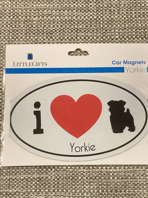 Yorkie Car Magnet 6” X 3.5”