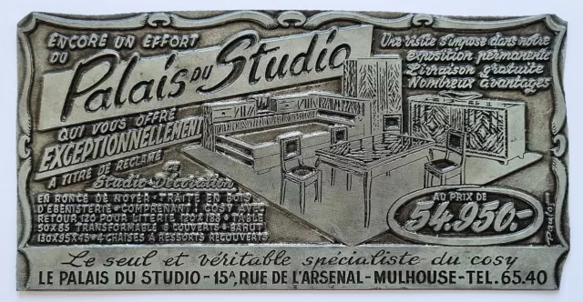 Antiker Stempel / Klischee: Art Deco Möbel - Palais du Studio - Zink, um 1940/50