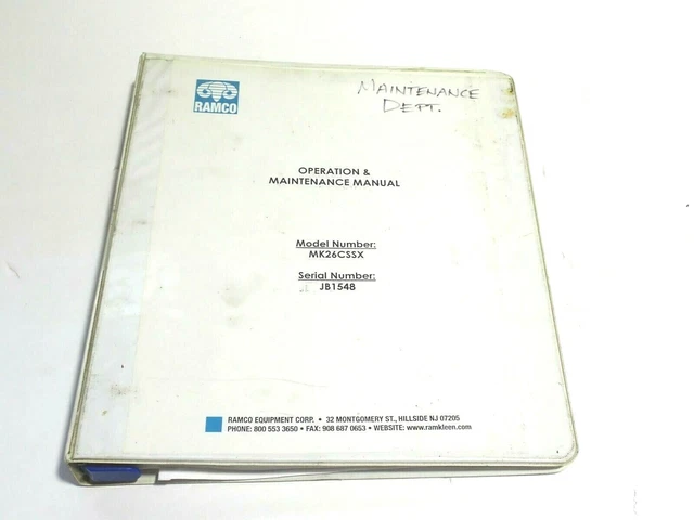 Ramco Mk26Cssx Migi-Kleen Operator Manual 15