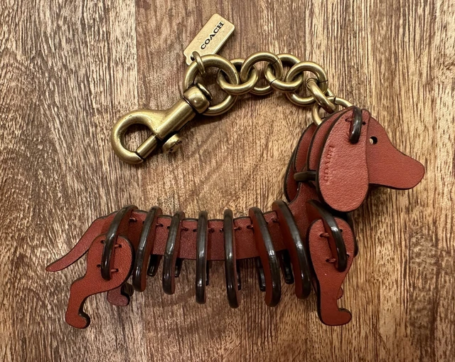 Coach best sale dachshund keychain