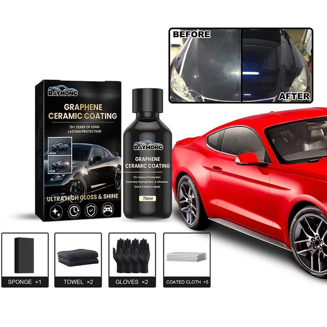 70ML NANO CERAMIC Coating Graphene Hydrophobic Paint For Cars ...