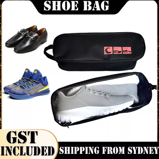 Waterproof Portable Shoe Bags Case Travel Sports Storage Tote View Window Bags