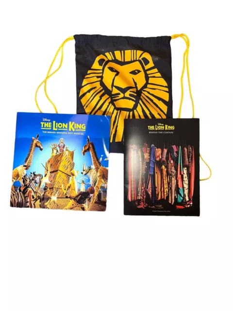 Disney The Lion King Broadway Musical Souvenir Program Playbill Bag Pittsburgh