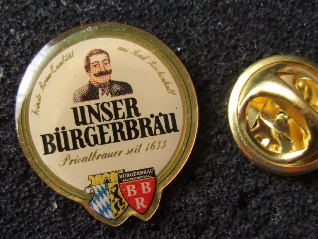 Bier-Pin: "Bürgerbräu"  Bad Reichenhall, Bayern, OVP