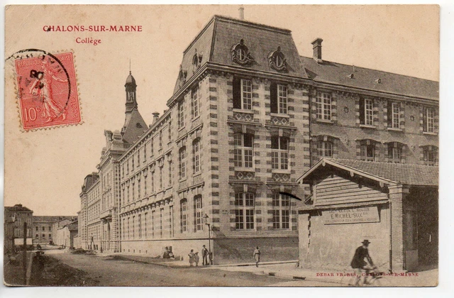 CHALONS SUR MARNE - Marne - CPA 51 - Enseignement - le Collége