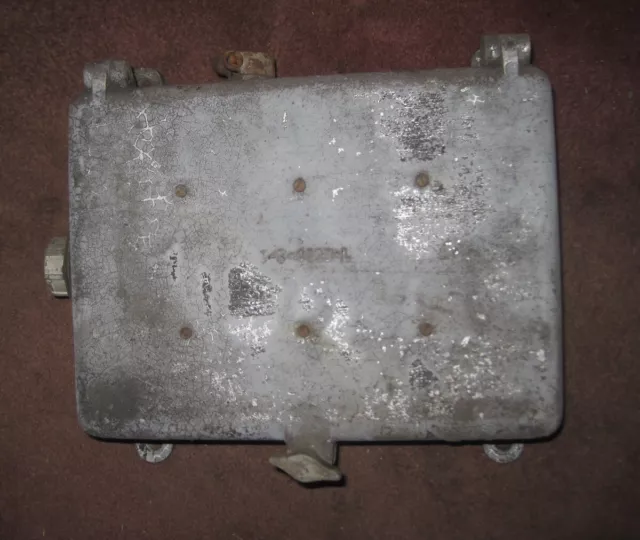 VINTAGE WEATHERPROOF CAST Aluminum Electrical Fuse Junction Box 7 1/2 ...