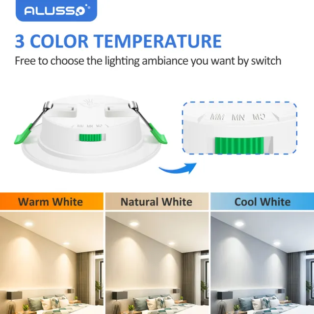 UK Ultra Slim Recessed LED Flat Panel Ceiling Spot Lights Downlights Spotlights 2
