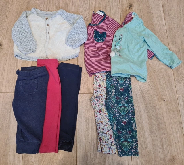 Baby Girl 6-9 Months Next Bundle Leggings Tops Jacket