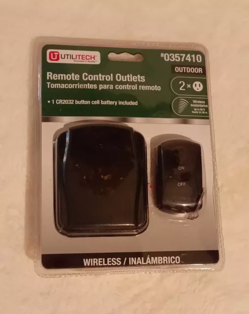 NEW Outdoor Wireless Remote Control Outlet Lighting & Decor UTILITECH #0357410