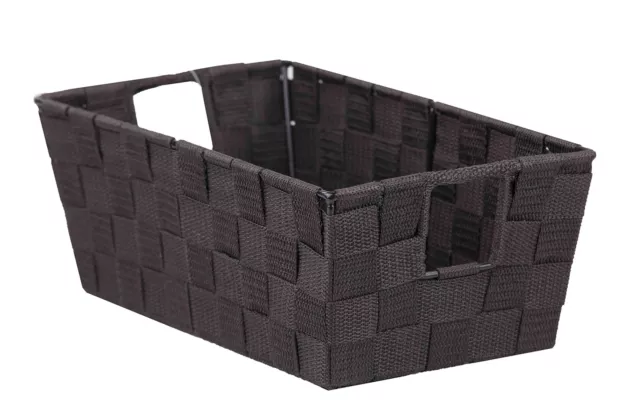 Small Woven Bin (Brown) Medium Woven Baskets for Storage | Great for Organizi...