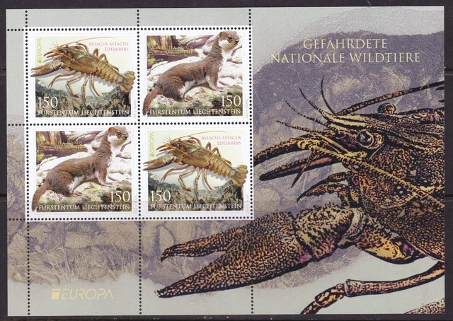 Liechtenstein, Fauna, Animals, EUROPA MNH / 2021