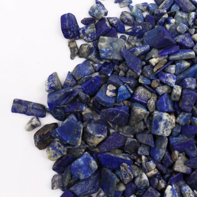 1kg Gemstone Chips Natural Loose Stones Bag of Blue Grey Lapis Lazuli Crafts