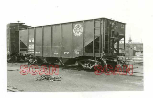 1A899 RP 1950s/60s WESTERN MARYLAND RAILROAD HOPPER CAR #10598