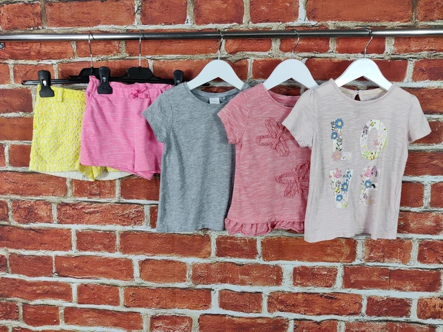 Girls Bundle Age 2-3 Years Next M&S H&M Etc Summer Shorts T-Shirts Tops Set 98Cm