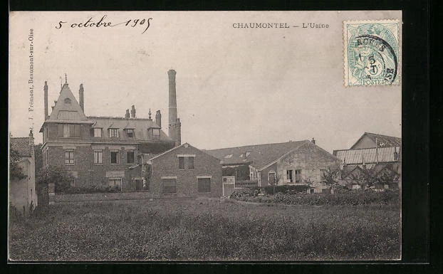 CPA Chaumontel, L´Usine 1905