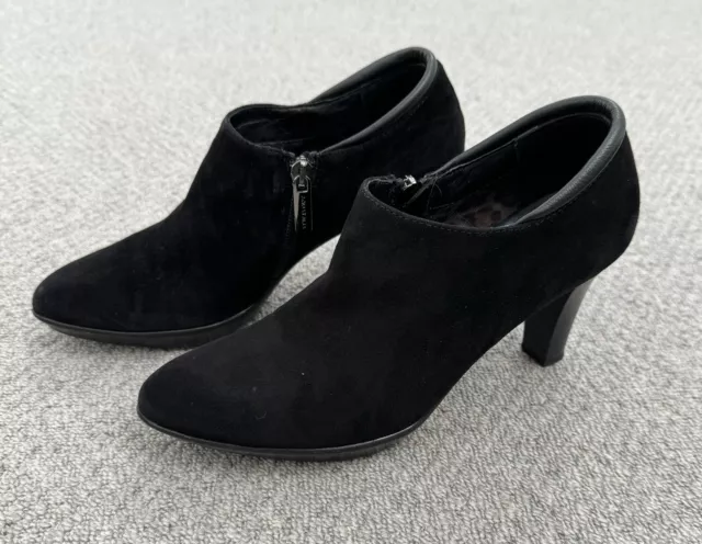 RUSSELL & BROMLEY Aquatalia Shoe Boots Black Suede Size 37.5 / 4.5 £39. ...