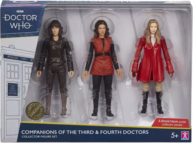 Neuf Doctor Who Compagnons De Troisième & Fourth Docteurs Collecteur Figurine