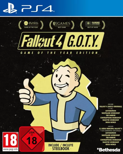 Fallout 4 GOTY Steelbook Edition (PS4) (NEU & OVP) (UNCUT) (Blitzversand)