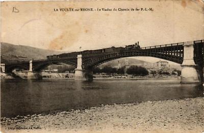 CPA ak la voulte-sur-rhone the viaduct of railways p.l.m (660619)