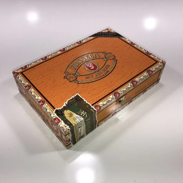 My Father Cigars Fonseca Robusto Empty Wooden Cigar Box 9.25x6.25x2