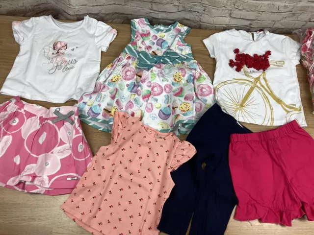 Baby Girls Clothes Bundle Age 6-18 months Dress, Tops, Skirt, Shorts, Leggings