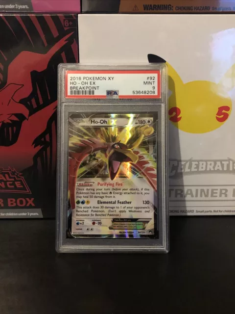 Ho-Oh EX 92/122 ULTRA RARE Pokemon XY Breakpoint NM Holo 2016