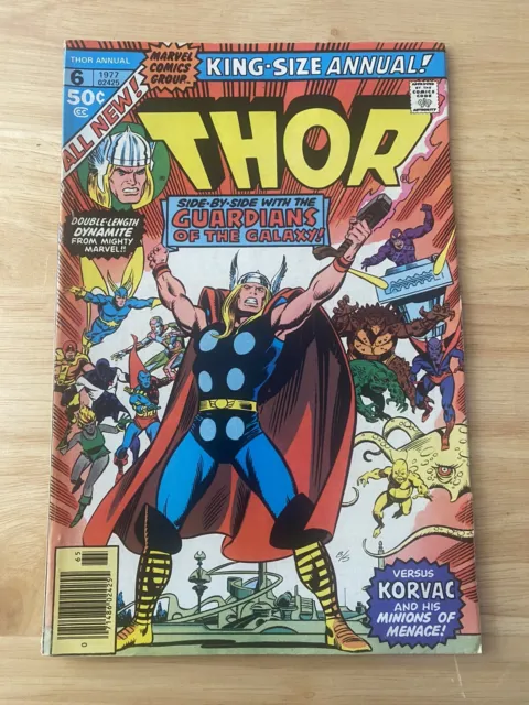 Thor Annual #6 VF 2nd app & Origin 1st Cover of Korvac 1st Achernonians Marvel