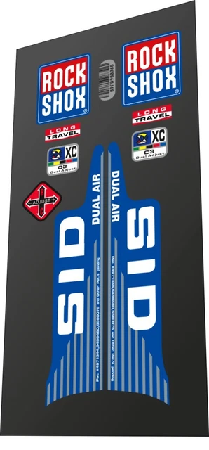 Suspensión Rockshox Sid Sl Ultimate Race Day de 120 mm, color azul