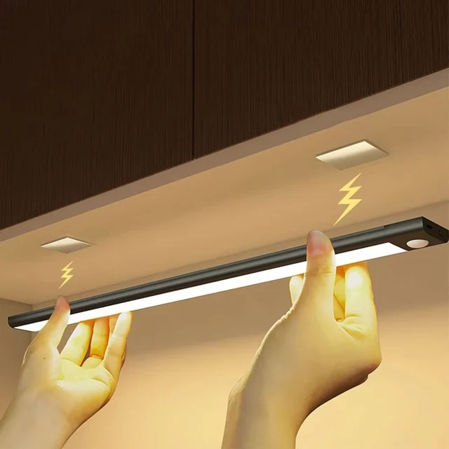 LED CABINET LIGHT USB Type-C Rechargeable Motion Sensor Led Lamp for ...