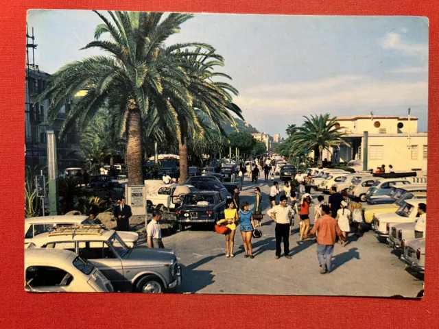 Cartolina - Finale Ligure ( Savona ) - Passeggiata a mare - 1965