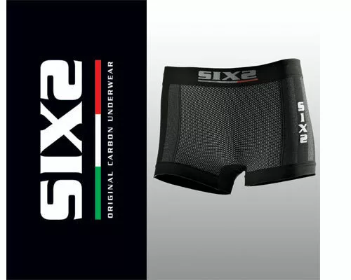 shorty caleçon technique -  XXL - noir - SIX2 © SIXS - carbone underwear  court