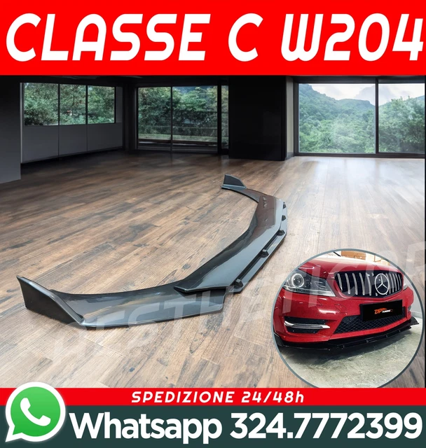 MERCEDES C-CLASS W204 Front Splitter Under Bumper *SPORT Look* Spoiler ...