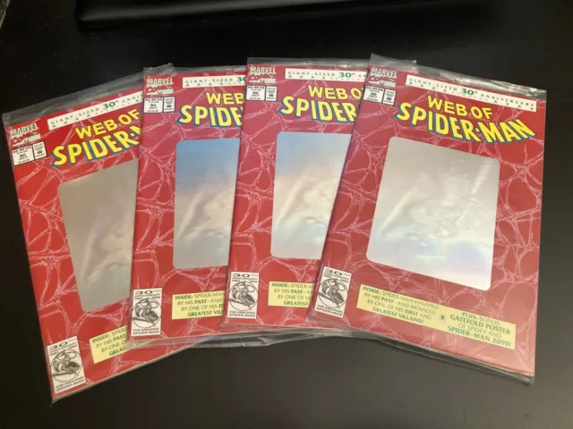 WEB OF SPIDER-MAN: #90 *30th Anniv Hologram!* Sealed Polybag! *Price is for 1*