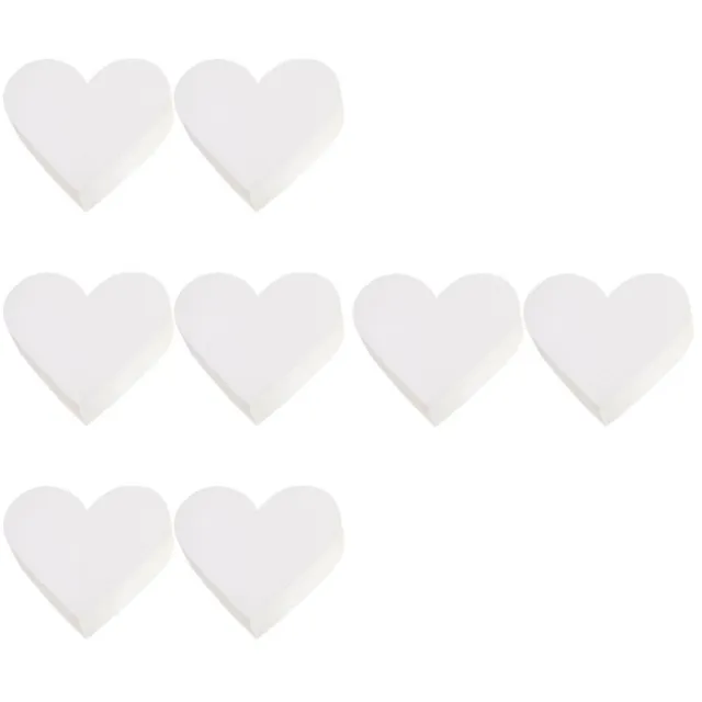 8 Pcs Practicing Fake Cake Modeling Ornament Heart Foam Dummies Artificial