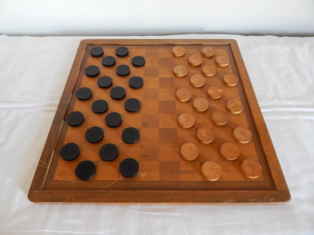 Coffre de jeu Jacquet, Backgammon, échiquier et dames complet - 1920 - Jeux & Jouets Coffre de jeu Jacquet, Backgammon, échiquier et dames complet - 1920 - Jeux & Jouets