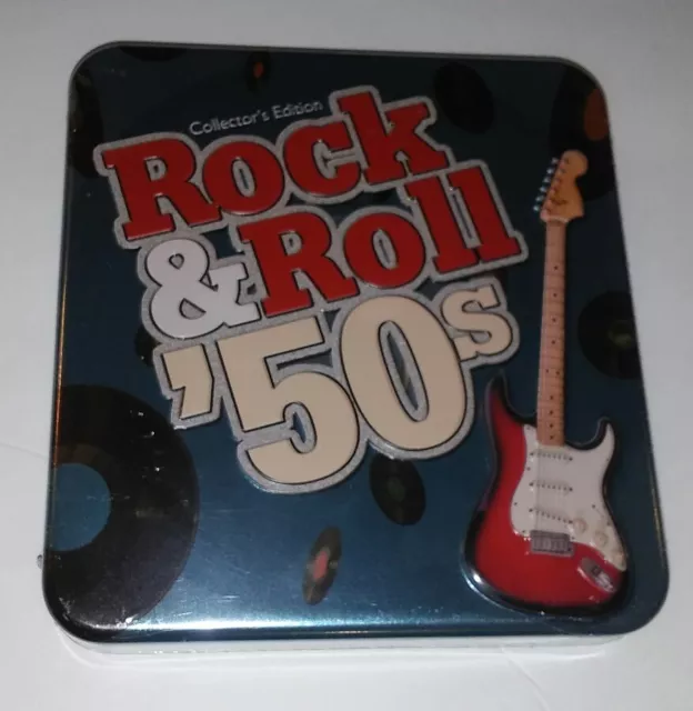 Rock Roll 50s CDs Tin Box Sonoma Music 2010 Brand New Sealed 3 Discs