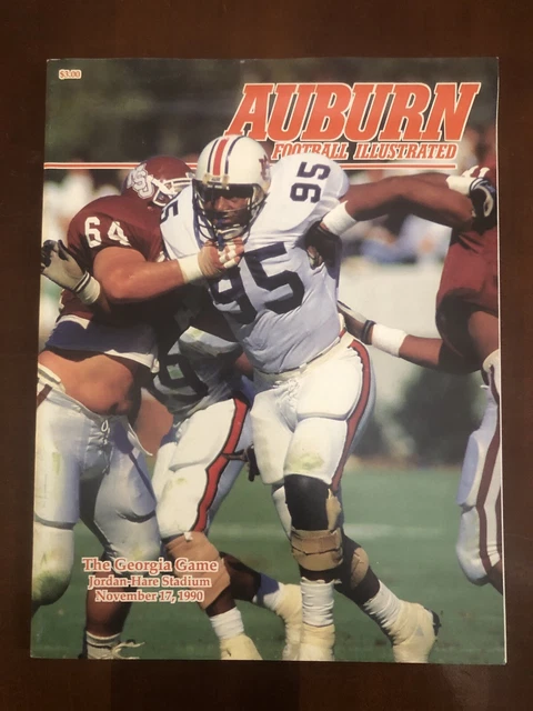 1990 Auburn Tigers Football Program Vs Georgia Bulldogs