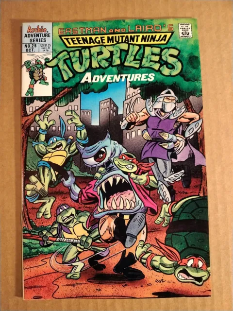 Archie: TMNT Adventures (1989): 25 VF (8.0) ~ Combine Free ~ Lot C24-26H