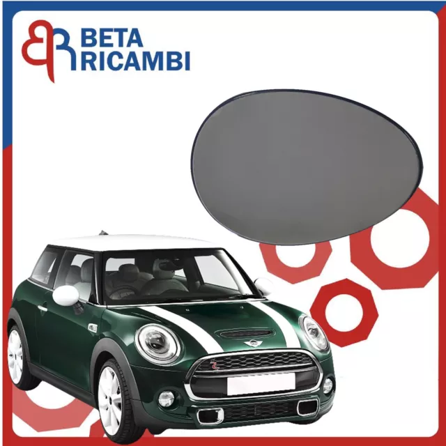 Vetro Specchietto Mini Cooper F55 F56 Piastra Specchio Destro Passeggero Termico