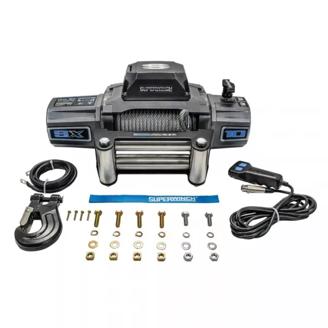 Elektrische Seilwinde 12V Superwinch SX 10 Stahlseil 4x4 Offroad Geländewagen