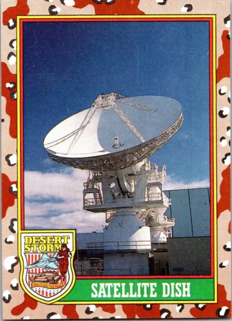1991 Desert Storm 72 Satellite Dish Topps Trading Card CC TC